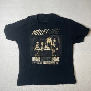 Motley Crue Home Sweet‎ Home Concert T Shirt Black Large American Classics